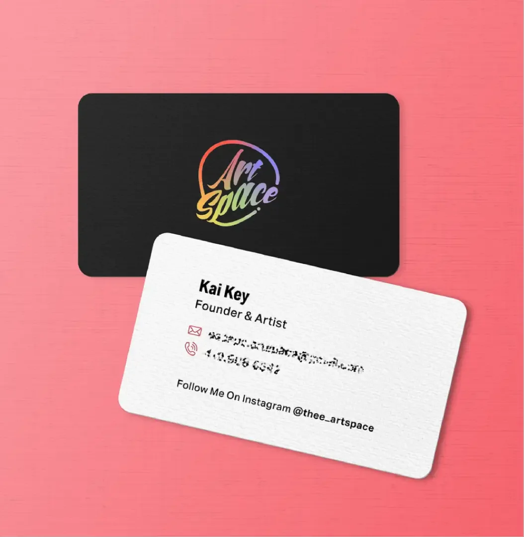 ArtSpace business card mockup