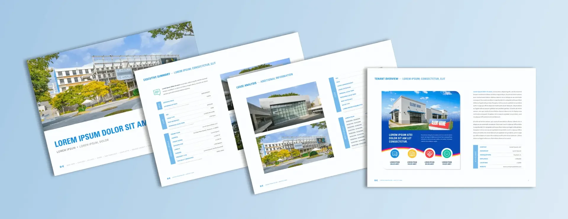 Sales document mockup