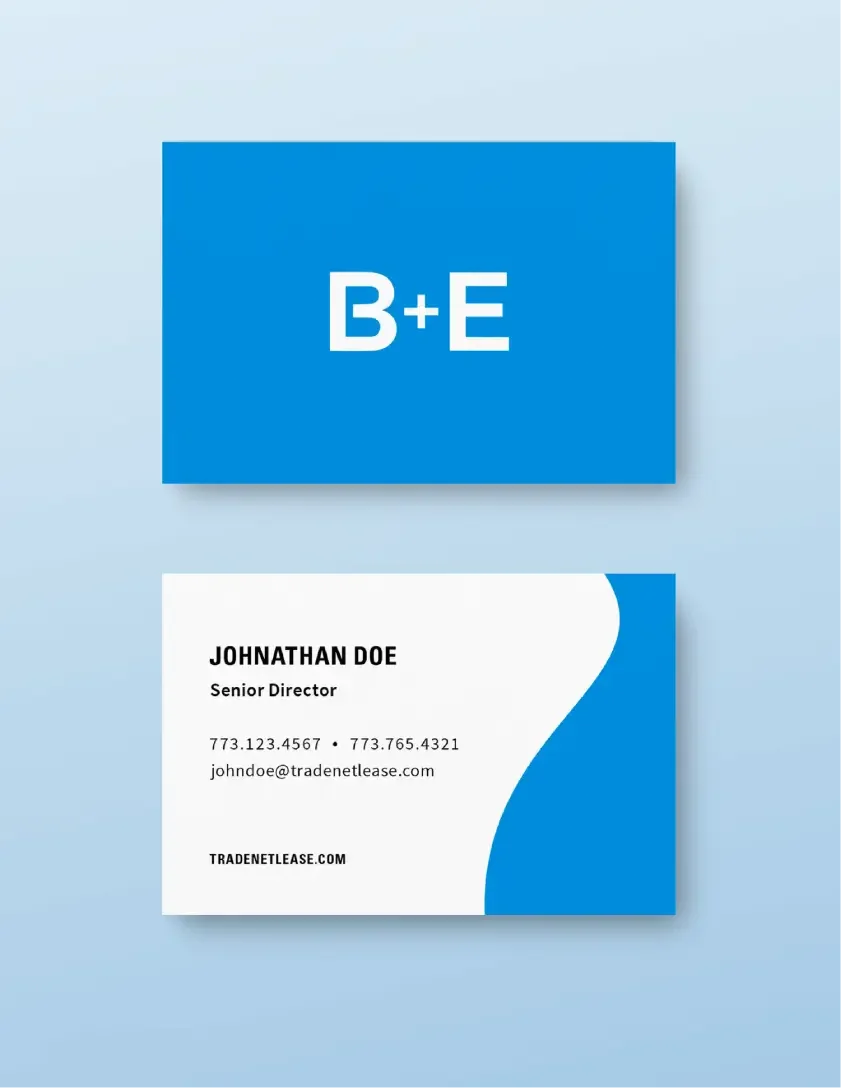 Business card mockup